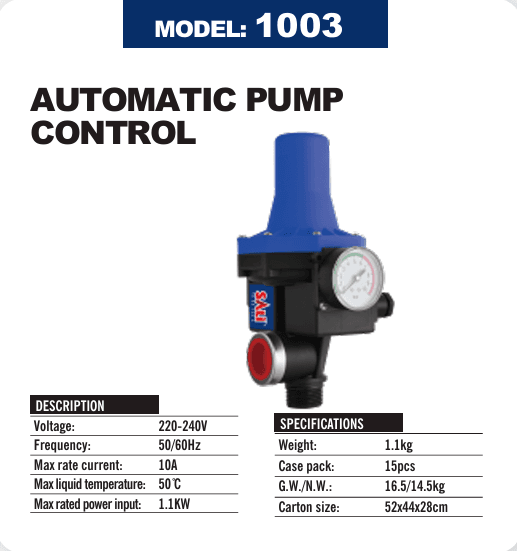 SALI AUTOMATIC PUMP CONTROL 1003
