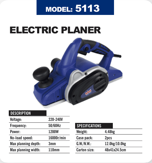 SALI ELECTRIC PLANER 5113 (110MM)