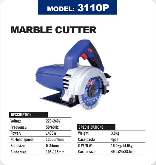 SALI MARBLE CUTTER 3110P (105-115MM)