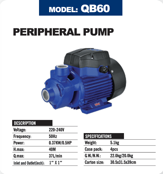 SALI PERIPHERAL PUMP QB60