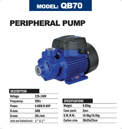 SALI PERIPHERAL PUMP QB70
