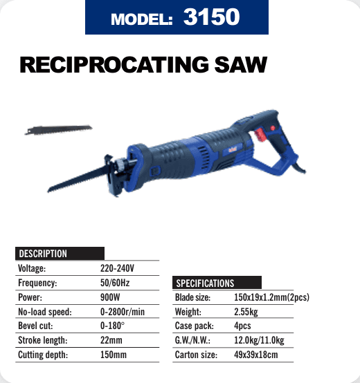 SALI RECIPROCATING SAW 3150