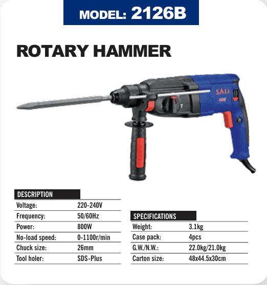 SALI ROTARY HAMMER 2126B (SDS-PLUS)